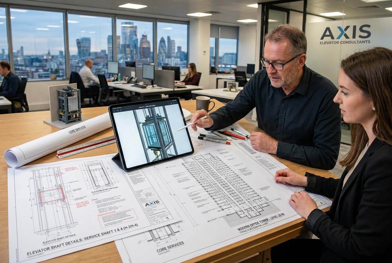 Elevator consulting blueprints and planning